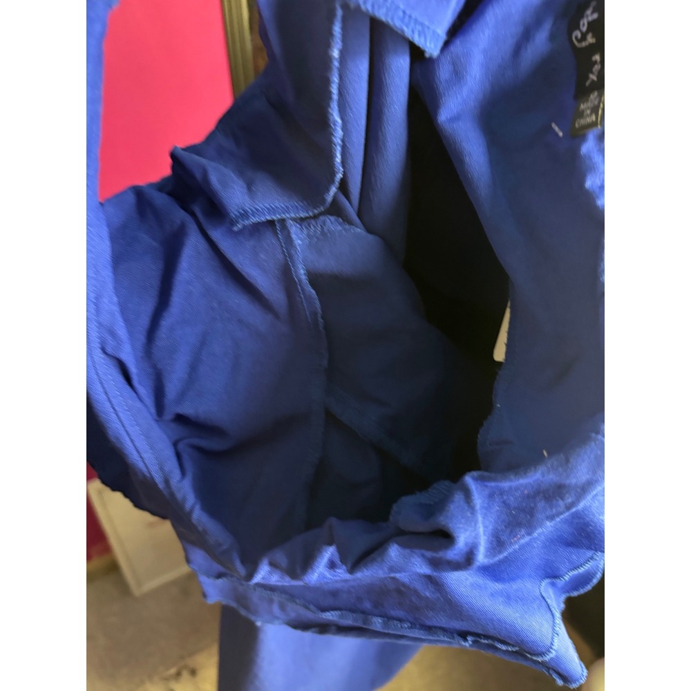 Ruby Rox Royal Blue One Shoulder Ruffle Mini Cocktail Dress Size 9 - Picture 4 of 7